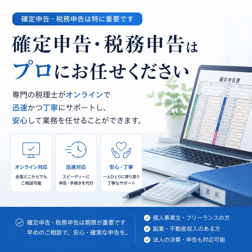 確定申告・税務申告の安心サポート